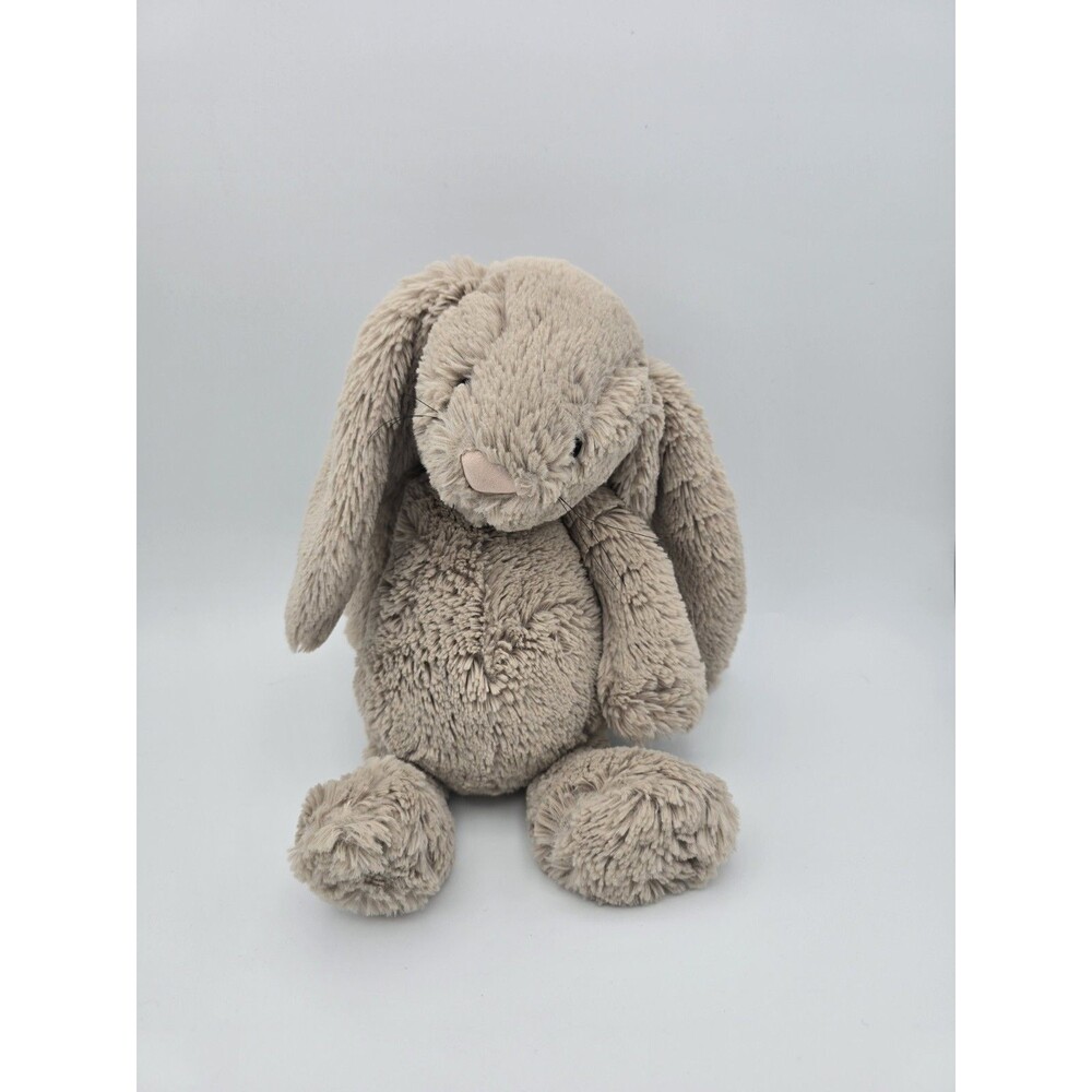 Jellycat London Bashful Cottontail Bunny Medium 12" Plush White Tail Toy w/tags